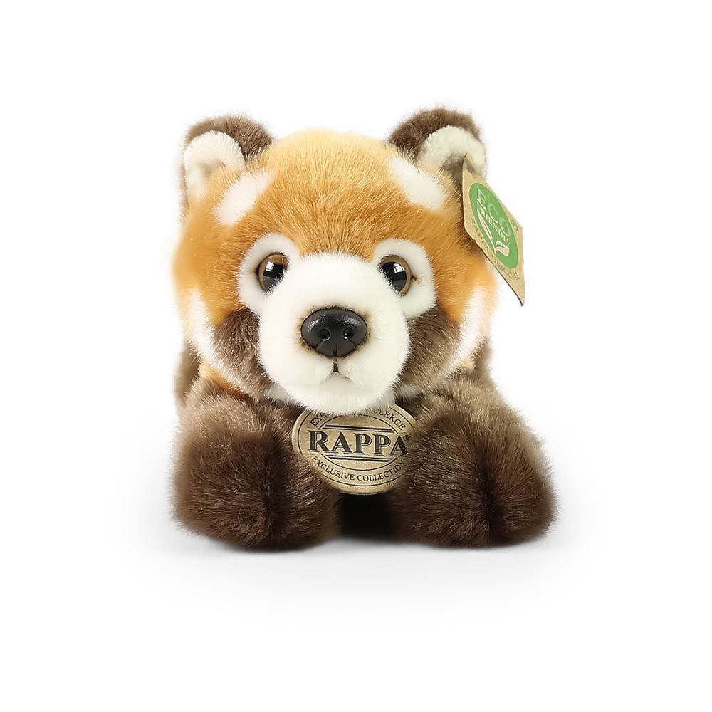 Panda rosso in peluche sdraiato 20 cm eco-friendly