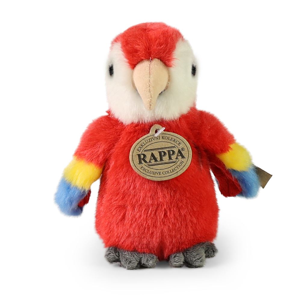 Peluche Ara rossa 16 cm ecologica
