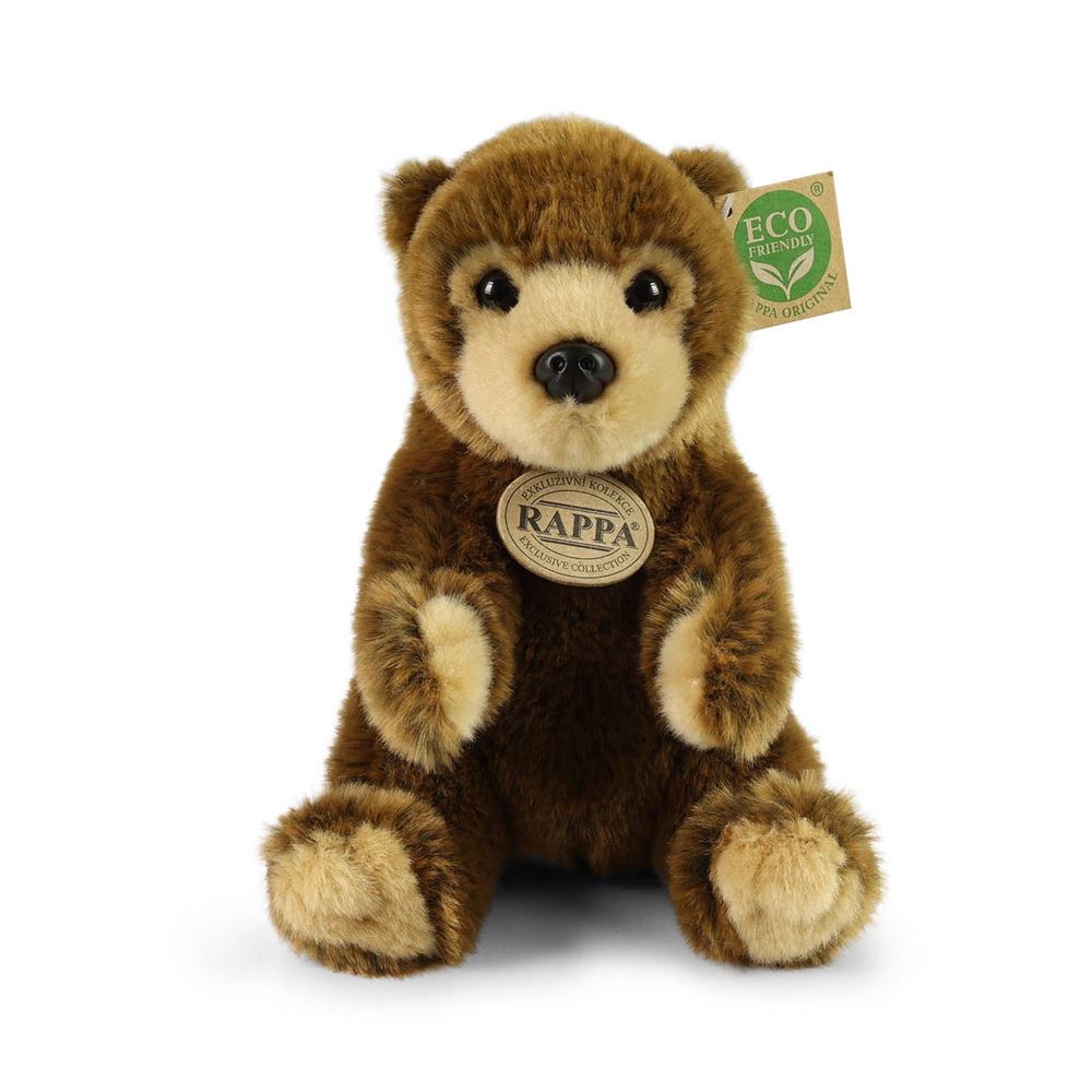 Orsetto bruno peluche 19 cm ecologico
