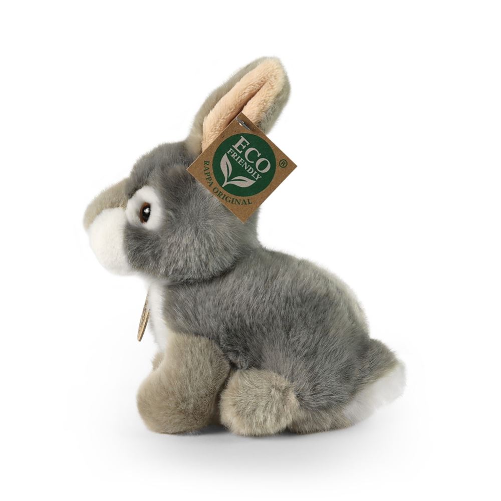 Peluche conejo gris 16 cm ecológico