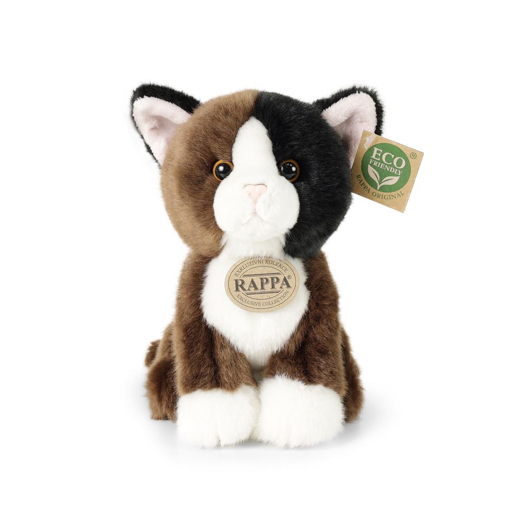 Peluche gatto tricolore 18 cm eco-friend