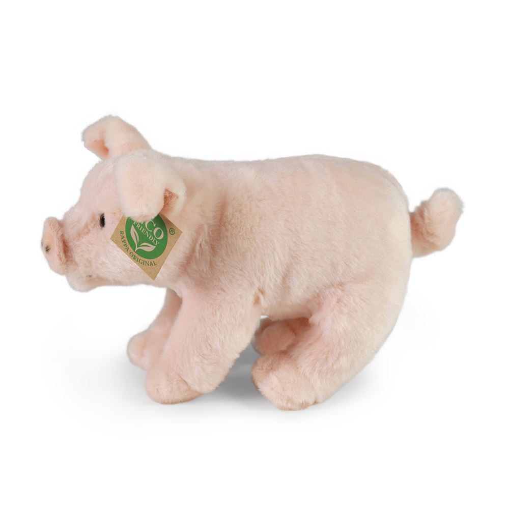 Cerdo casita de peluche 20 cm ecológico