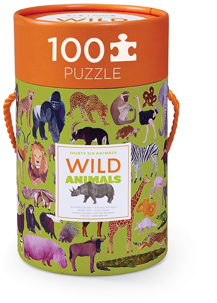 Puzzle di Crocodile Creek 36 animali selvatici - 100 pezzi.