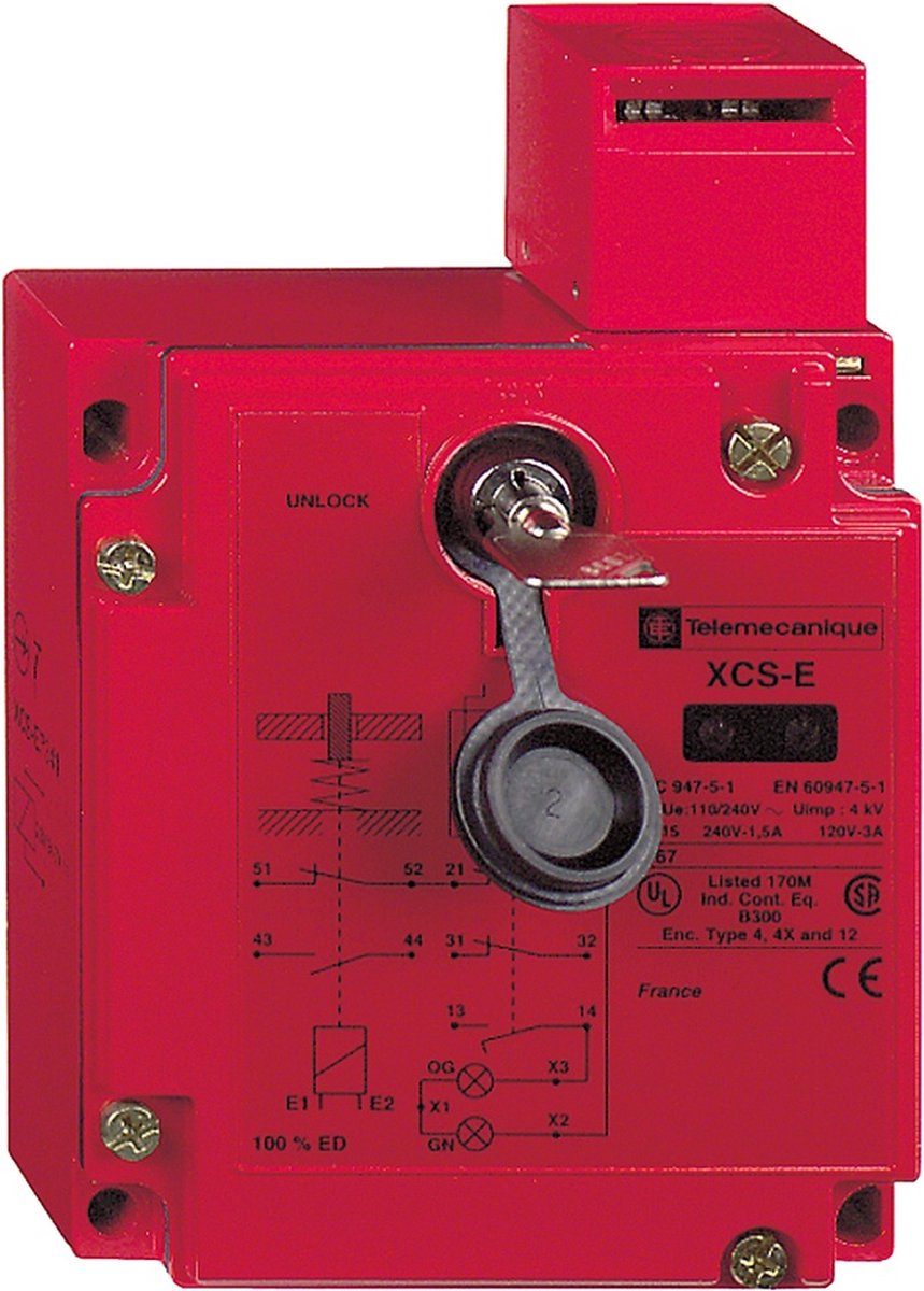 Final de carrera eléctrico schneider con función de bloqueo - xcse7312 - e27s2