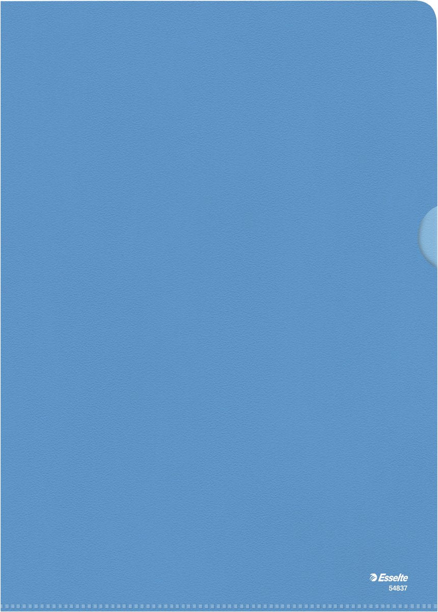 Cartella Esselte standard A4 - pellicola pp da 0,11 mm - 100 pezzi - blu
