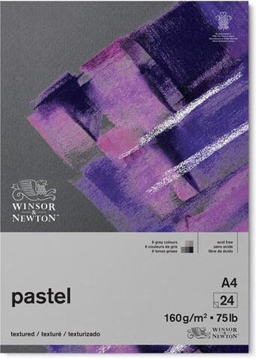 Papel pastel winsor newton a4 gris