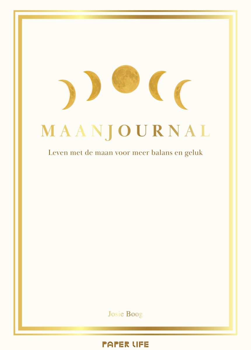 Diario de luna de vida de papel