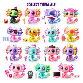 5 Assorti Axolotl Capsule Assorti a sorpresa