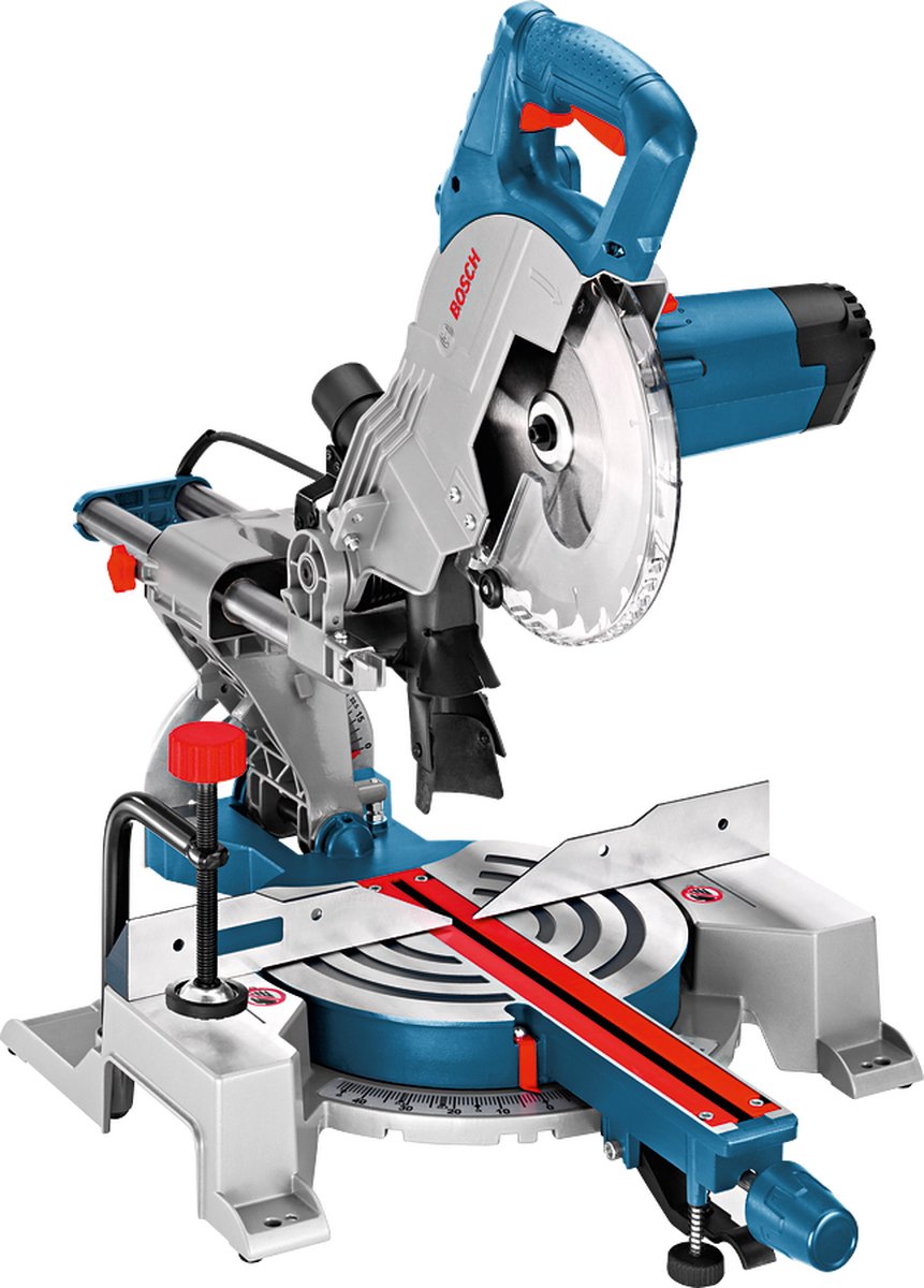 Troncatrice Bosch GCM 80 SJ Blu | 216mm 1400w | con 2 lame per sega circolare - 0601b19001