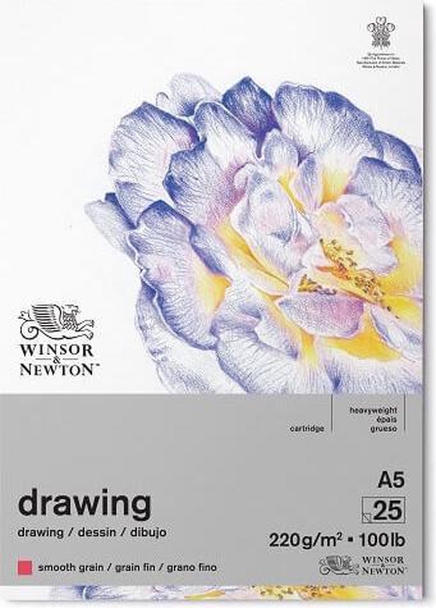 Blocco da disegno Winsor Newton grana fine A5