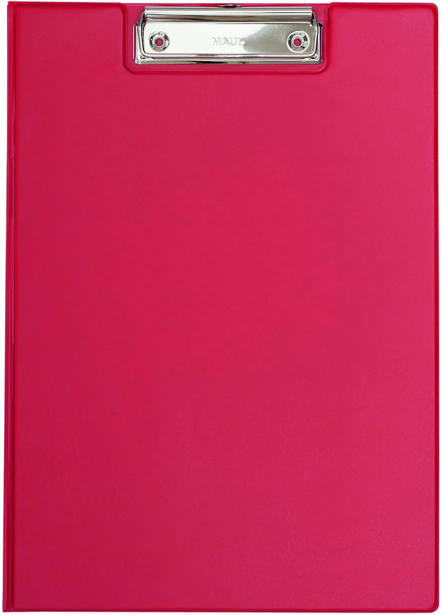 Maul klembordmap a4 staand pvc met penlus rood
