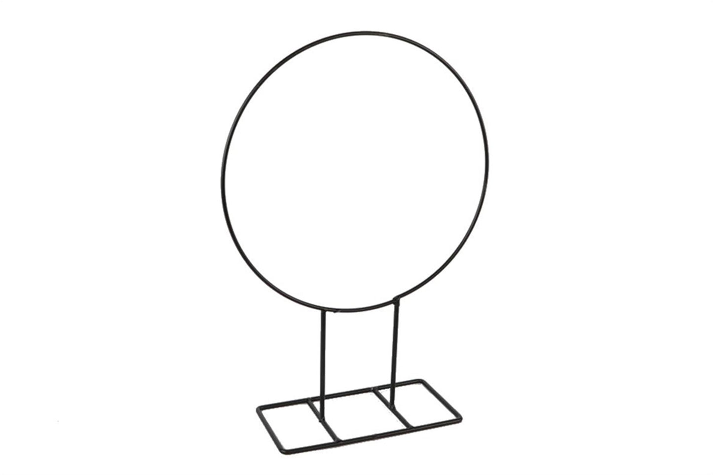 Hbx natural living stand con aro ø28x10xh40cm negro