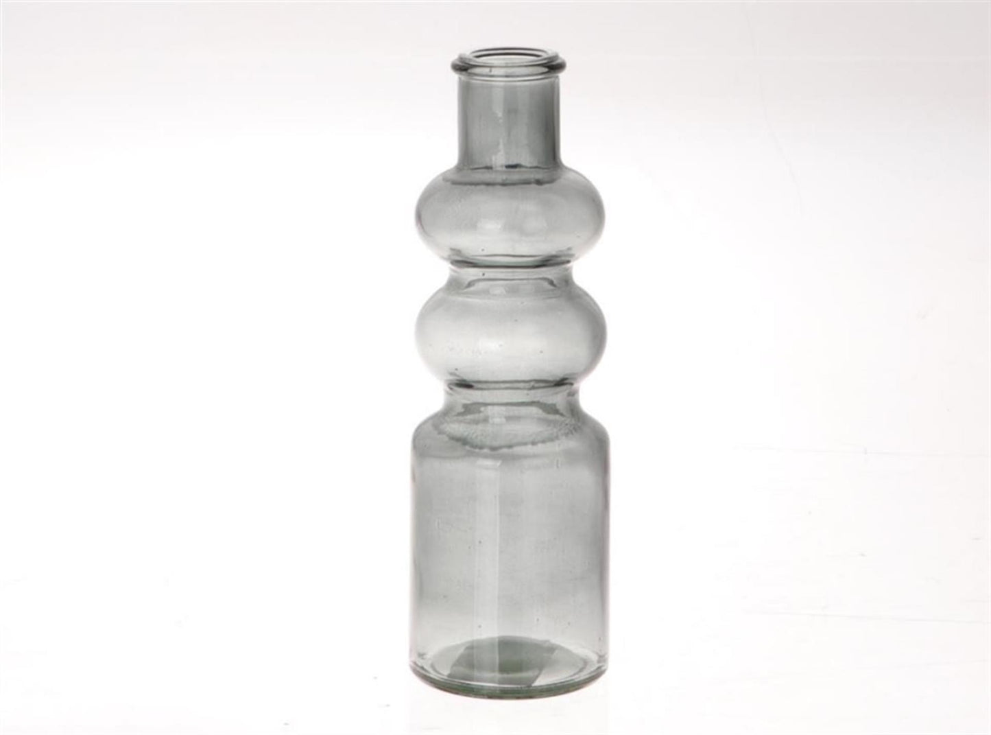 Vaso Hbx natural living gina ø7x22cm antracite trasparente
