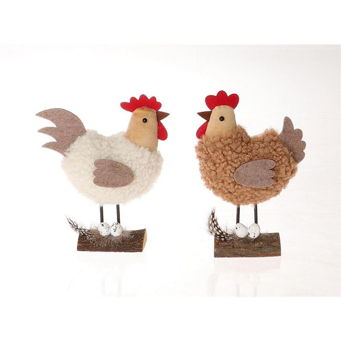 Hbx natural living deco pollo kinnom 11,5x7xh9,5cm