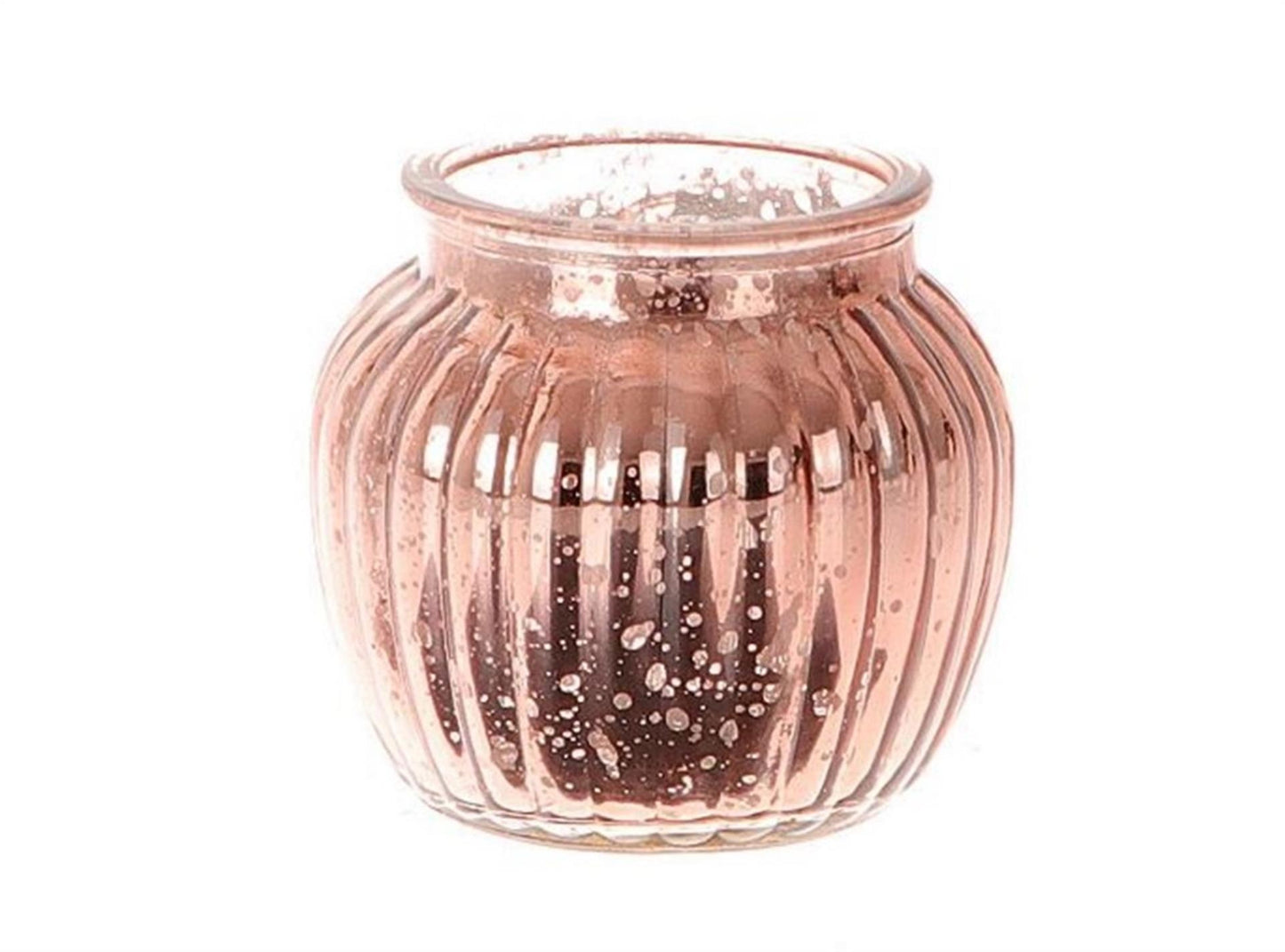 Hbx jarrón natural living novy ø11xh10cm oro rosa