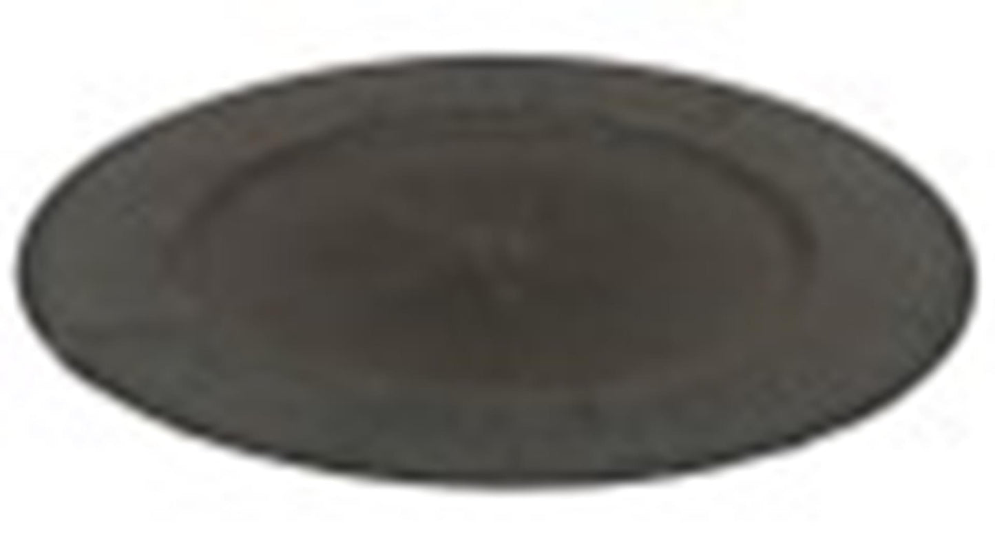 Piastra base Hbx natural living melaminico ø20xh2cm grigio