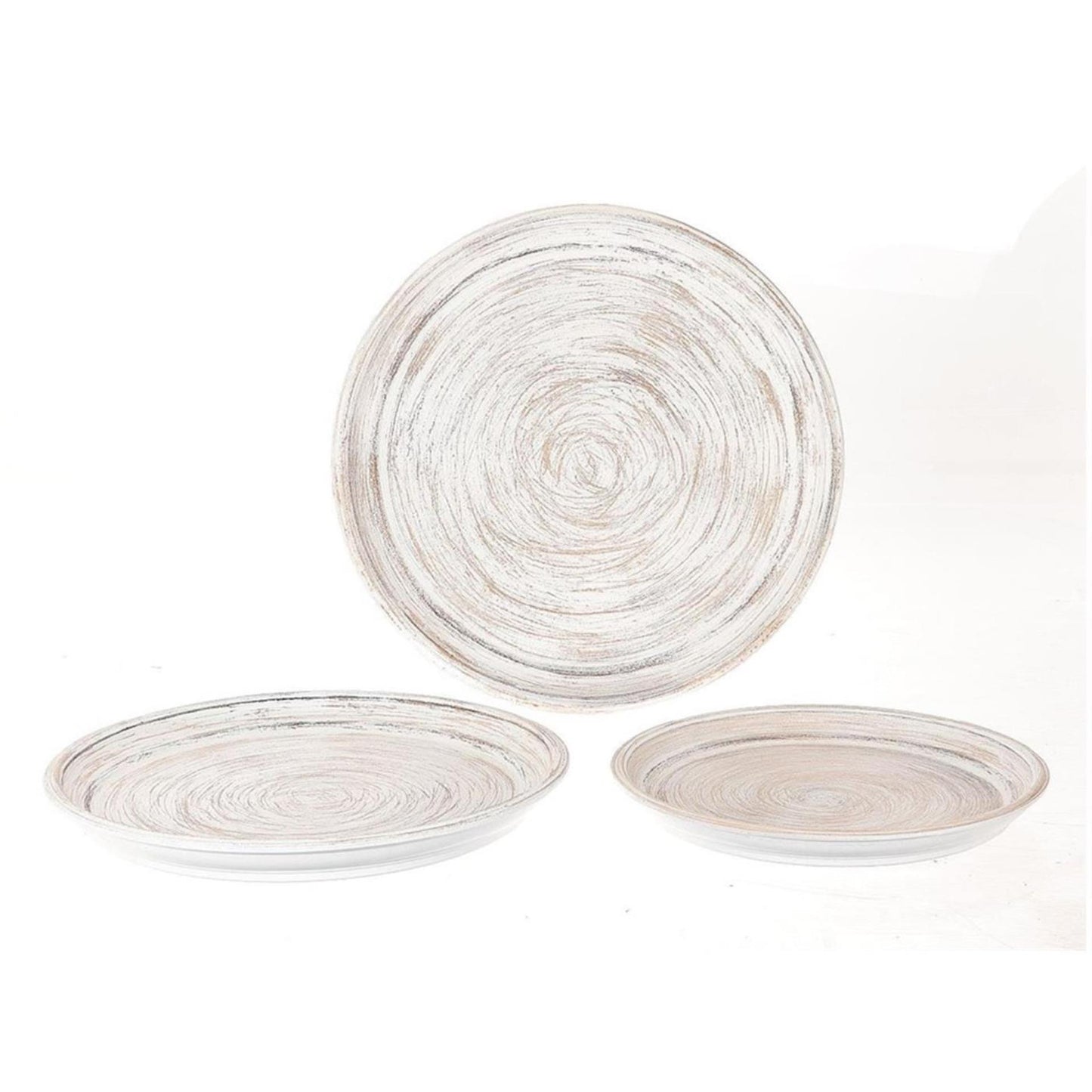 Hbx natural living hbx natrural living schalenset lipaek 3-delig white wash ã˜33-40-45cm