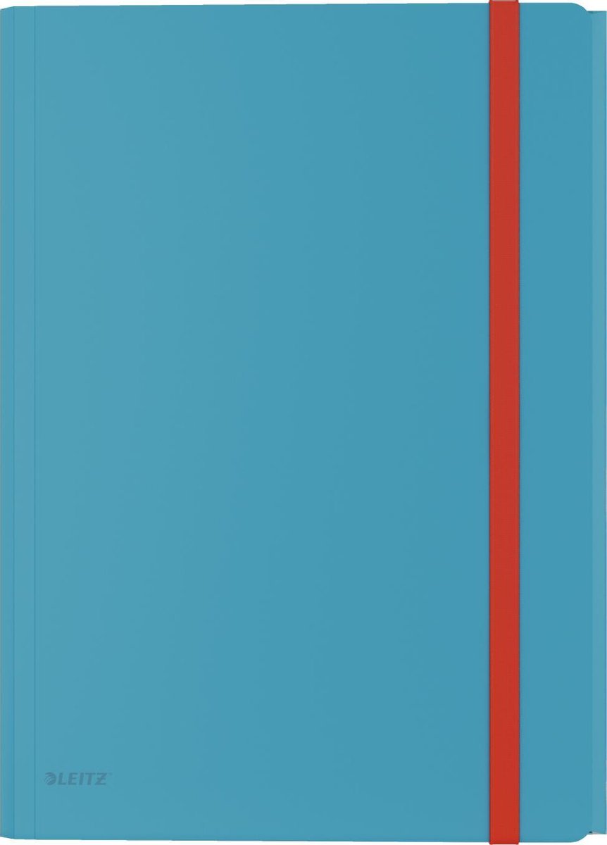 Leitz cosy pp 3-klepsmap - map met vak - mappen voor a4 documenten - ideaal voor thuiskantoor thuiswerken - sereen blauw