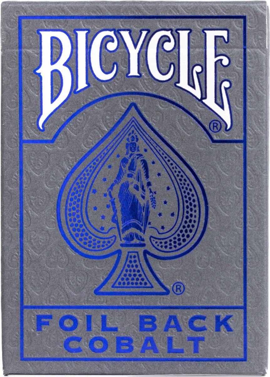 Bicycle metalluxe cobalt rider back - premium speelkaarten - poker - cold foil afwerking - collectible