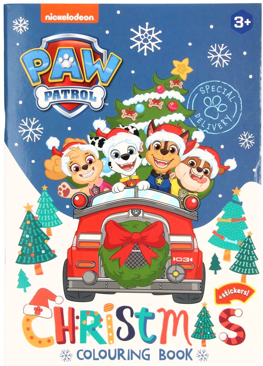 Wins holland paw patrol kleurboek kerst - kleurboeken voor kinderen - tekenboek voor kinderen - kerst kleurboek - kerstkleurboek - 32 pagina's - 21 x 29,7 cm - vanaf 5 jaar - multi kleuren