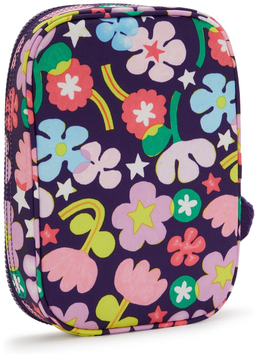Kipling 100 tripe pencil case purple man