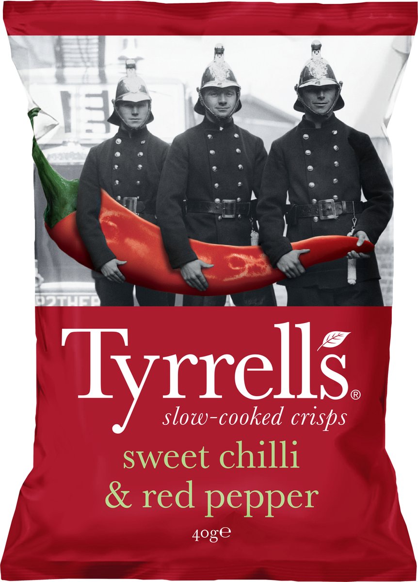Tyrrells chips peperoncino dolce peperoncino 18x 40 grammi