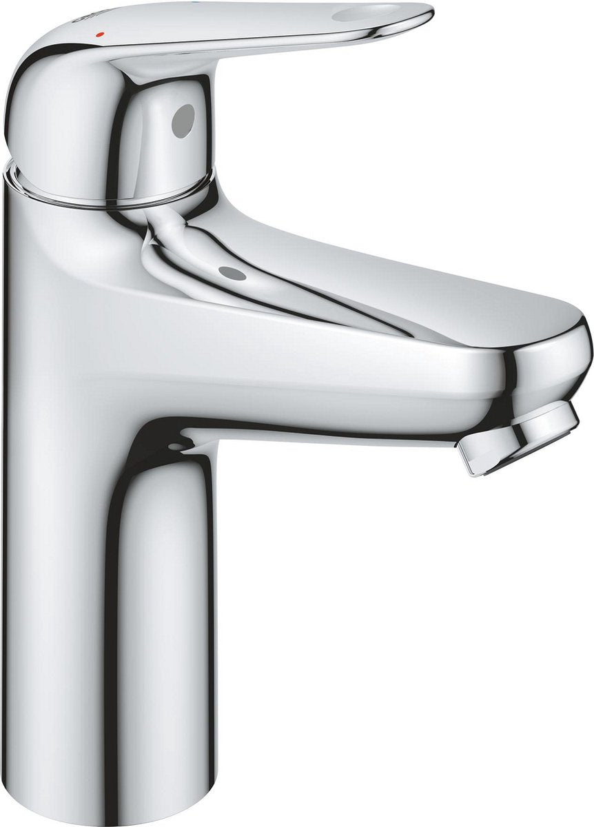 Grifo monomando Grohe Quickfix Swift con vaciador push-open - tamaño m - ahorro de agua - cromo