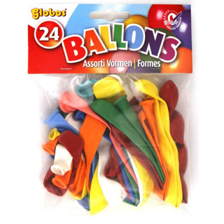 Globos Balloons Diverse forme 24 pezzi