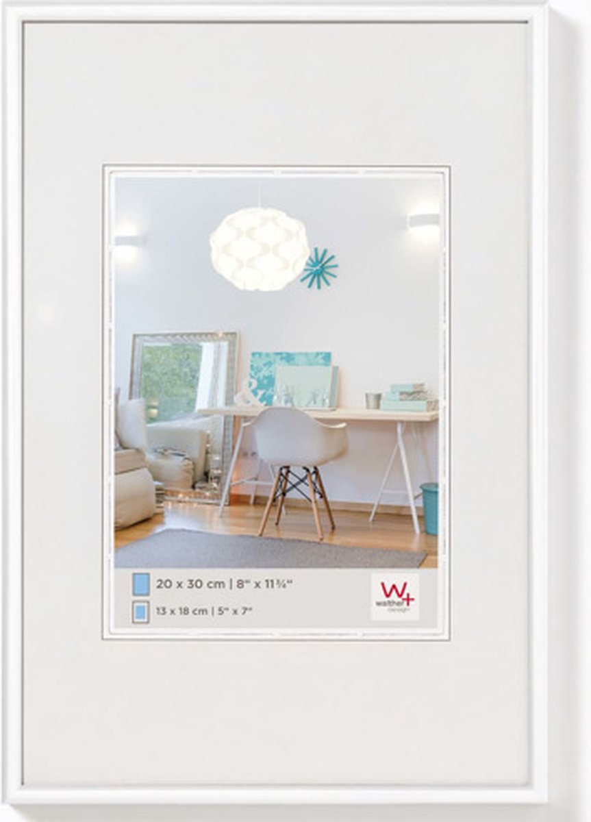 Walther new lifestyle - cornice in plastica - misura foto 40x50 cm - bianco
