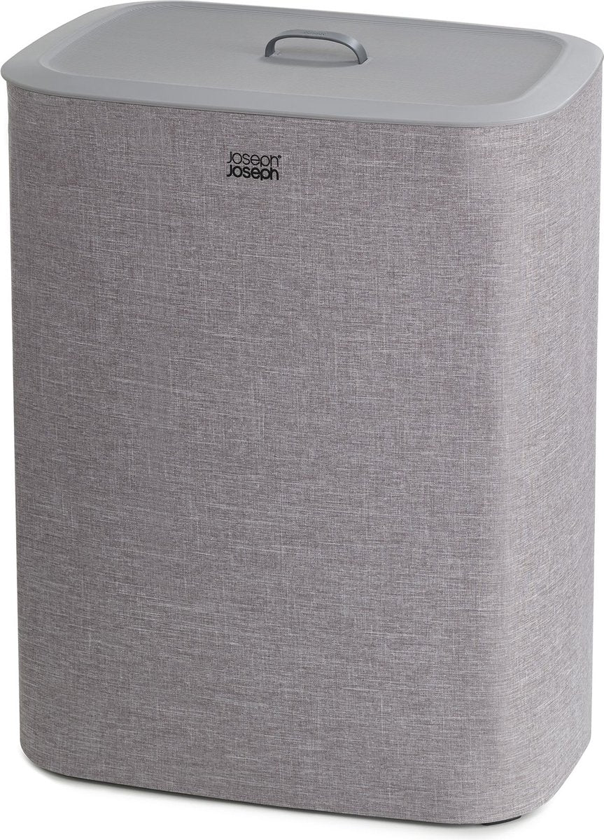 Joseph joseph tota wasmand - 2 compartimenten – was sorteren – 90 liter - grijs