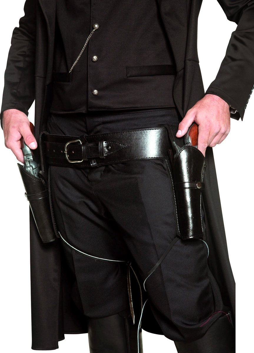 Cinturón Vegaoo con dos fundas para adultos - atributo de disfraces - talla única