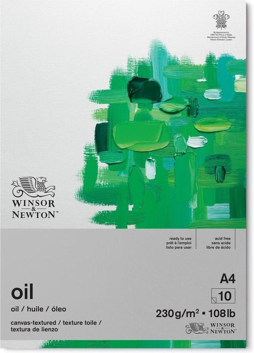 Papel para pintar al óleo winsor newton a3