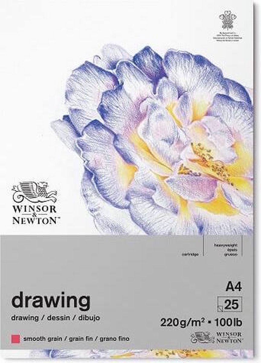 Blocco da disegno Winsor Newton grana fine A4
