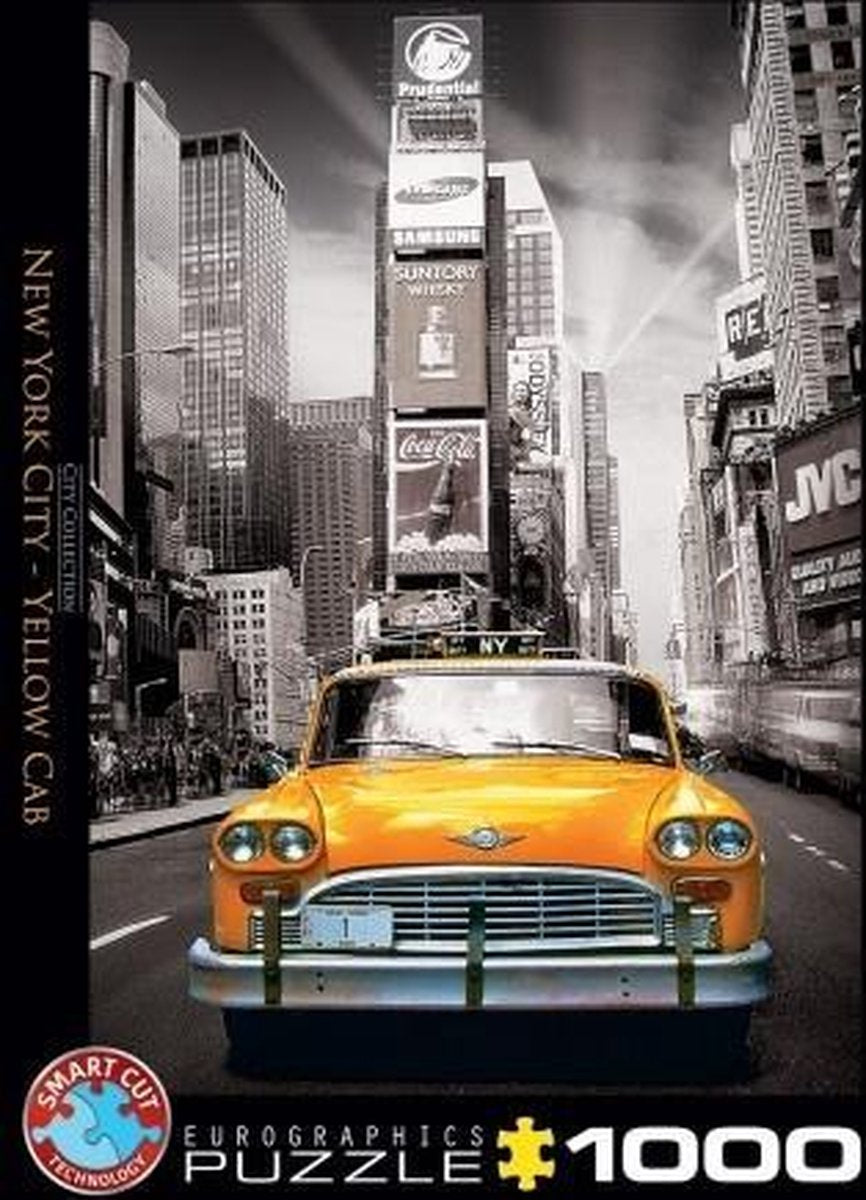 Eurographics - taxi giallo di New York - 1000 pezzi 48×68 cm (l×a) - puzzle