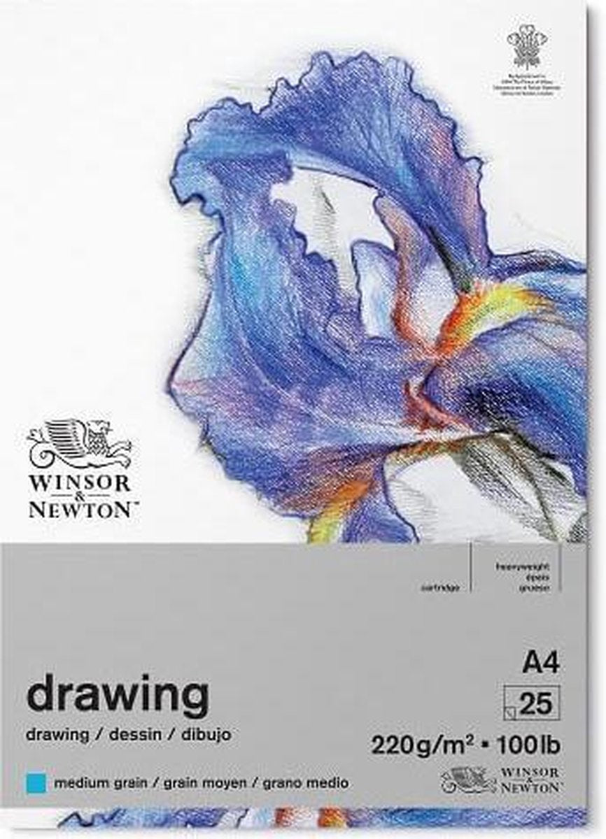 Blocco da disegno Winsor Newton grana media A4