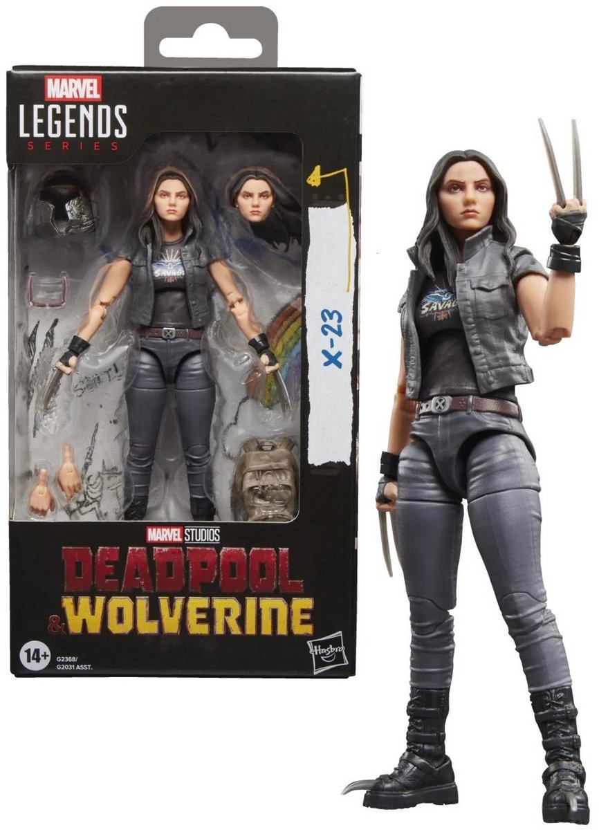 Hasbro deadpool wolverine - x-23 - figura legends series 15cm