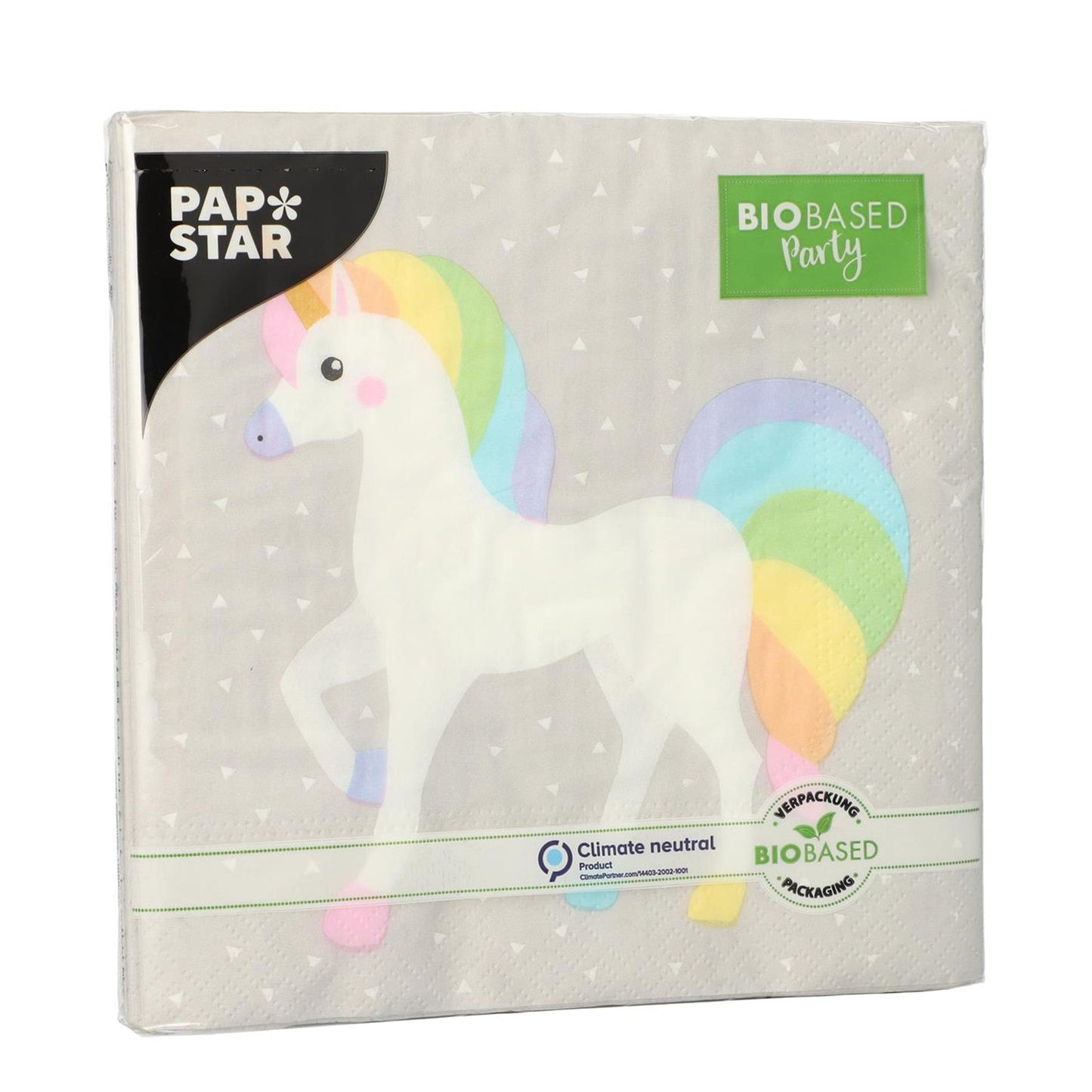 Servilletas Papstar unicornio 3 capas 33x33cm