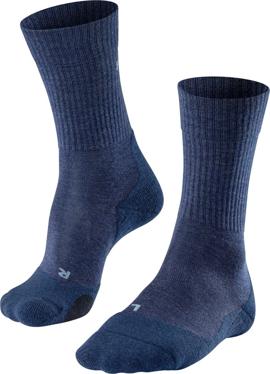 Falke tk2 wool anti-blaar dik wol functioneel materiaal wandelsokken heren blauw - maat 42-43