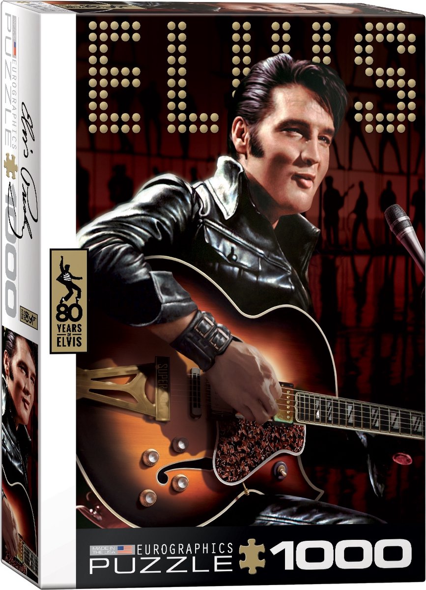 Eurographics - elvis presley comeback special - 1000 pezzi 68×48 cm (l×a) - puzzle