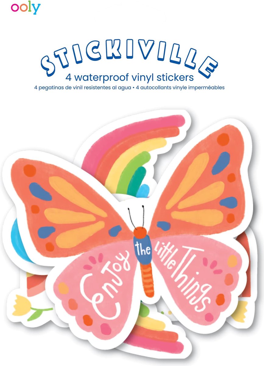 Ooly - pegatinas stickiville: sueño - vinilo (4 troquelados)