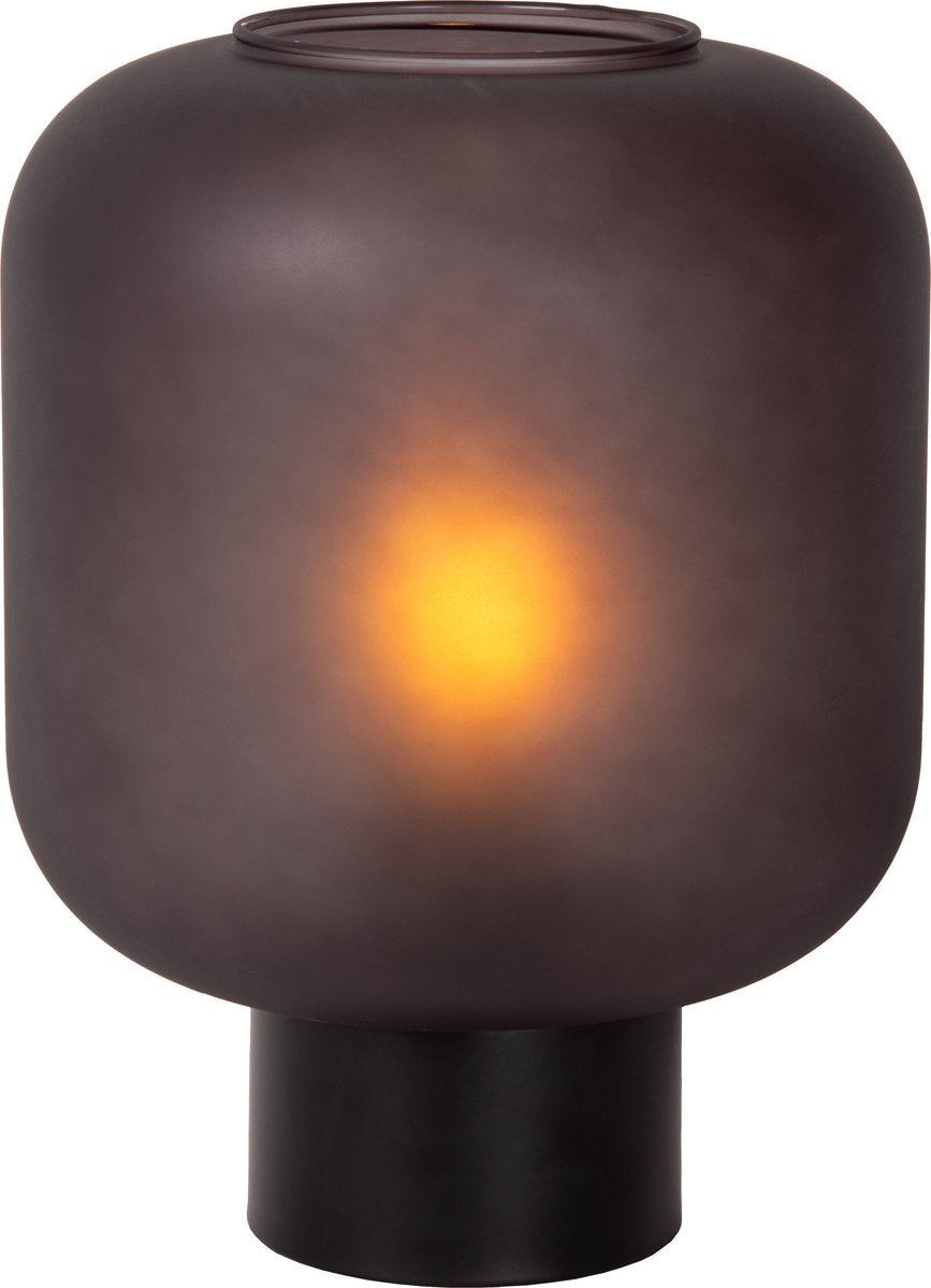 Lucide eloise - lampada da tavolo - ø 21 cm - 1xe27 - nero