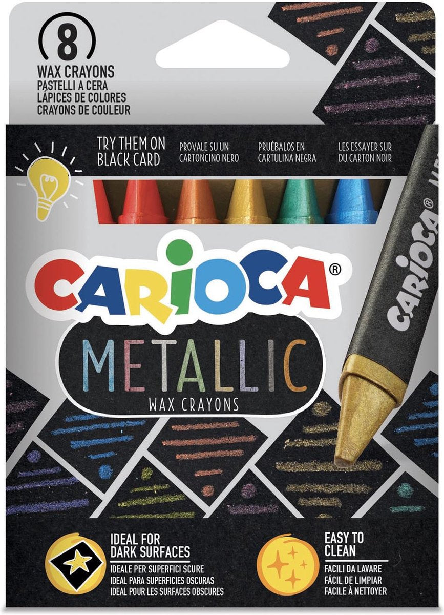 Carioca metalizada maxi cera 8 pieza(s)