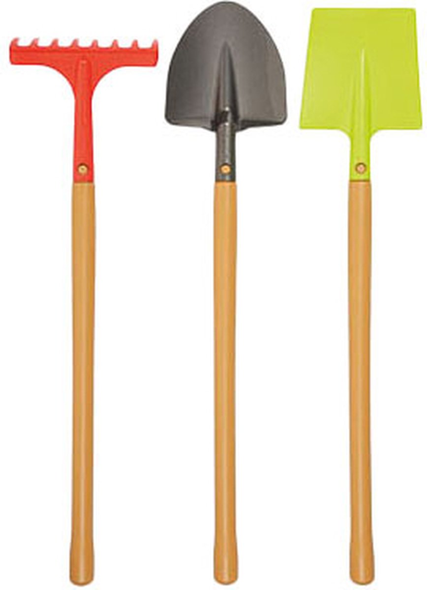 Ecoffier Garden Tool Metal con acciaio in legno, 3dlg.