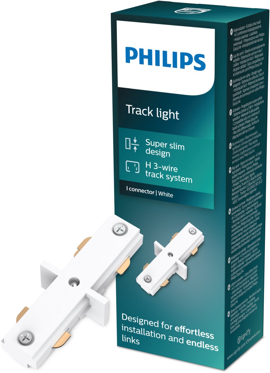 Philips LED Philips easylink - connettore - connettore a forma di I - bianco - illuminazione su binario