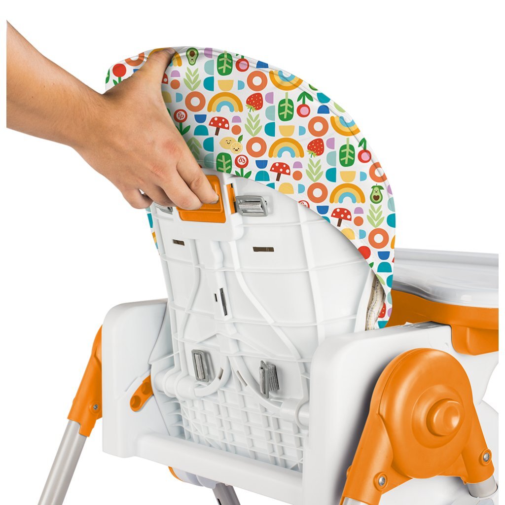 Dolu Fisher Prezzo Deluxe High Chair 105x57x87 cm Arancia bianca