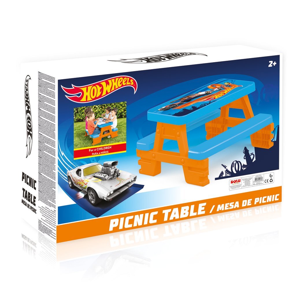 Tavolo da picnic a ruota calda dolo arancione blu