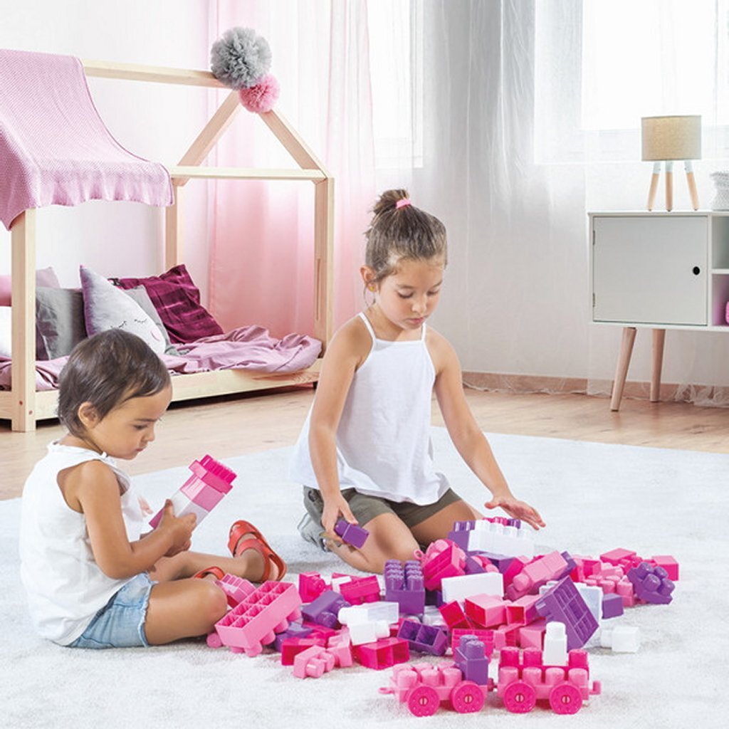 Dolu Dolu Unicorn Jumblocks Train con 20 cuadras de rosa