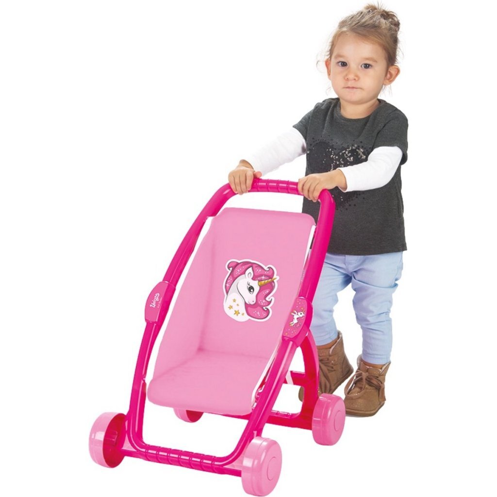 Cochecito de unicornio dolu dolu rosa