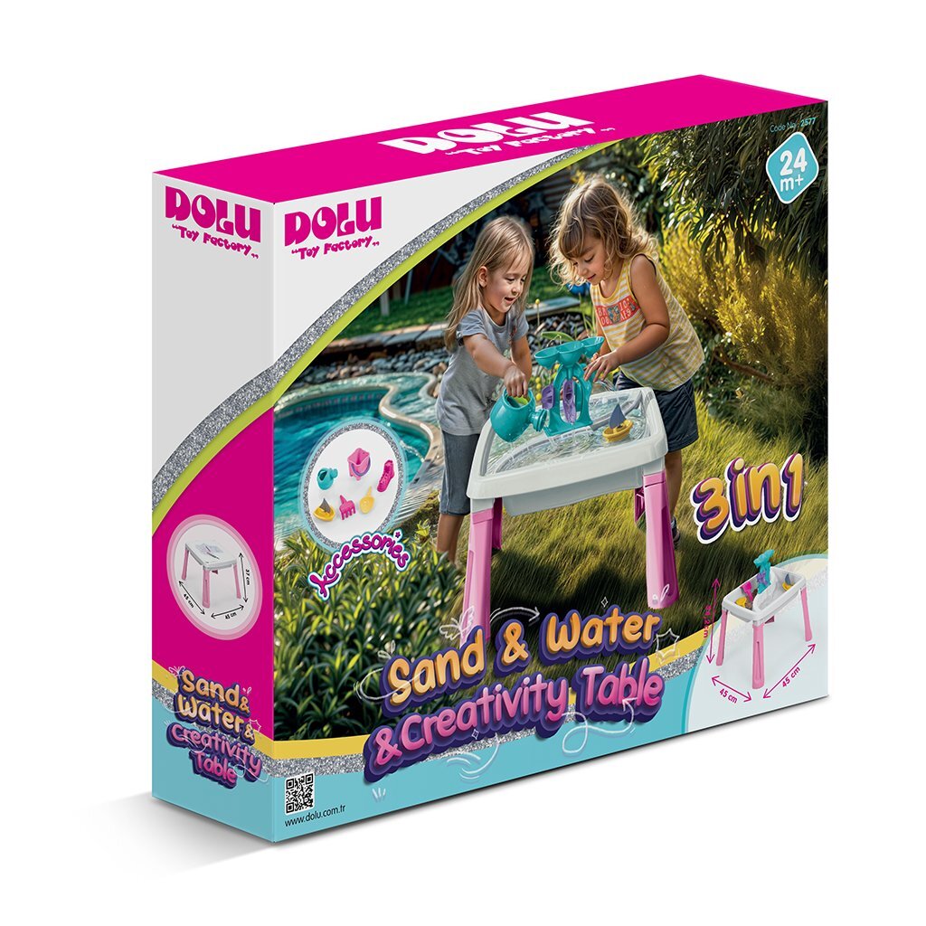 Tabella Dolu Sand-Water + Accessori Pink White
