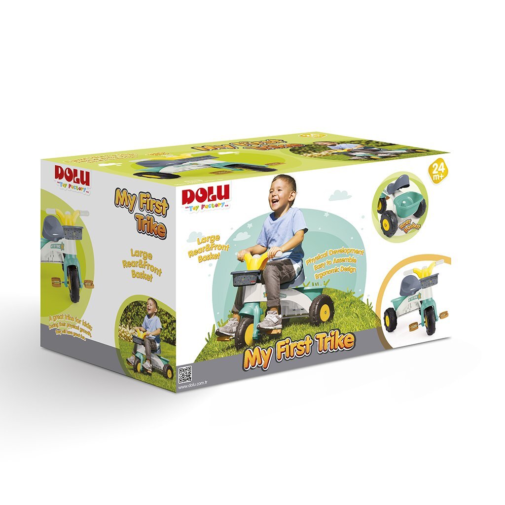 Dolu Tricicicle 70x47x70 cm Greenne giallo verde
